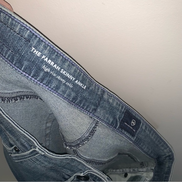 AG The Farrah Skinny Ankle Jeans Blue High Rise 30 - Picture 5 of 10